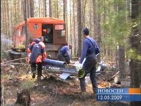 Место крушения вертолета Bell-407. Фото: http://as.baikal.tv