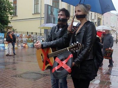 Акция уличных музыкантов, Москва, 28.6.15. Фото: facebook.com/oleg.akula