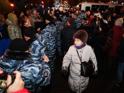 Митинг против платных парковок в Москве. Фото: РБК