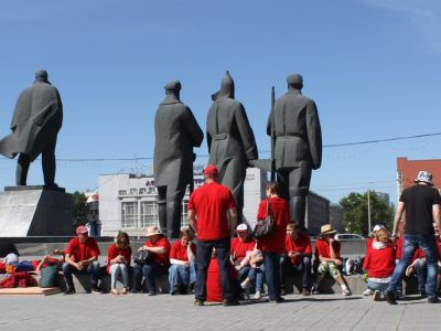 Голодовка дольщиков. Фото: Сергей Богданов. Каспаров.Ru