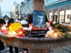 Мемориал памяти Бориса Немцова. Фото: Владимир Лапкин, Каспаров.Ru