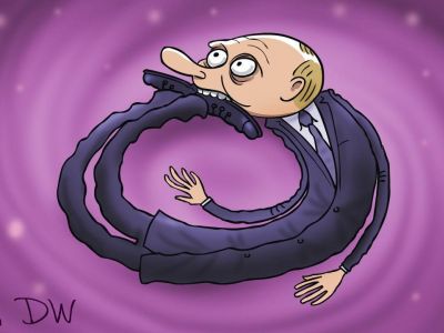 Обнулившийся Путин. Карикатура С.Елкина: dw.com