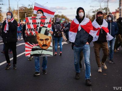 "Партизанский марш", Минск, 18.10.2020. Фото: tut.by