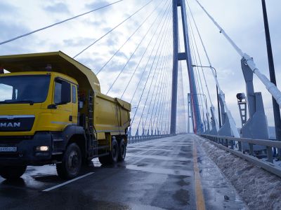 Мост на остров Русский. Фото: пресс-служба правительства Приморского края