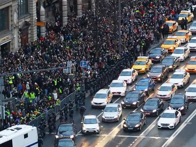 Митинг в поддержку Алексея Навального 21 апреля 2021 года. Фото: "Открытые медиа"