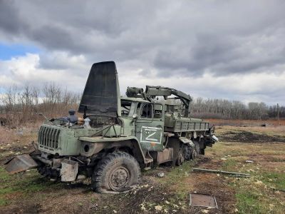 Разбитая военная техника. Фото: Генштаб ВСУ