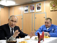 Владимир Путин на атомном подводном крейсере 